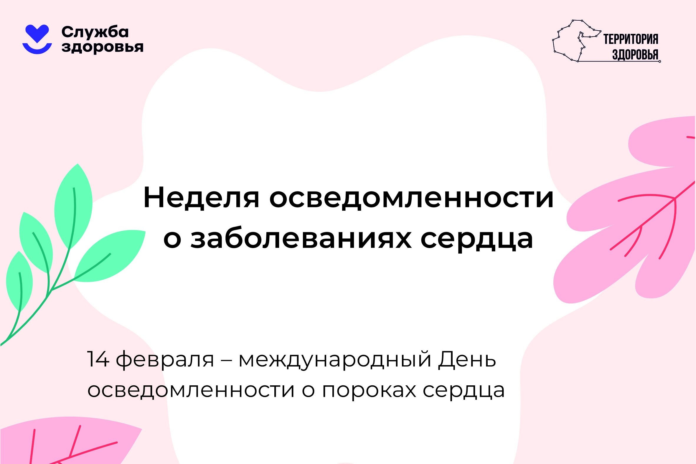 10 – 16 февраля — Неделя осведомленности о заболеваниях сердца